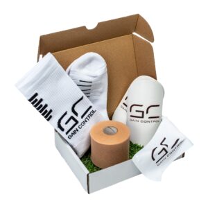 Football Box – shin pads Gain Control WHITE