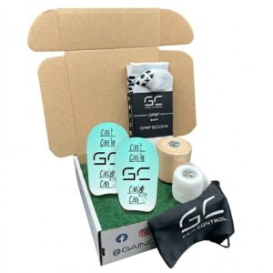 Football box - shin pads gain control flow can can't sky