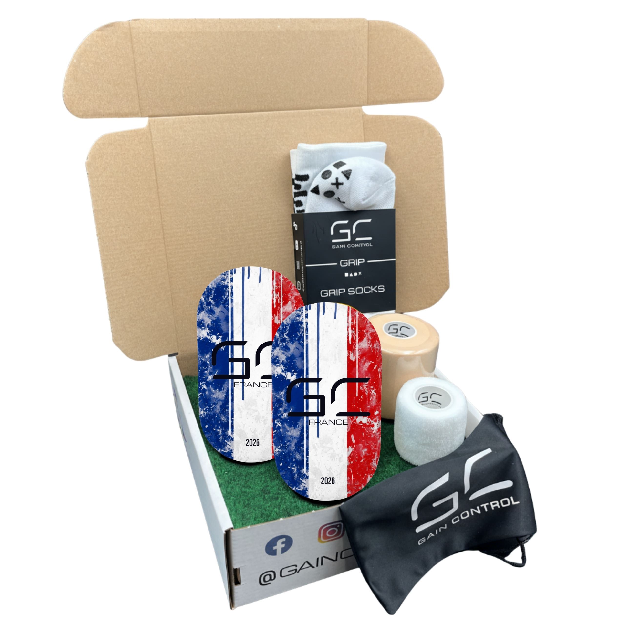 Football Box - shin pads Gain Control FRANCE Football Box - shin pads Gain Control FRANCE