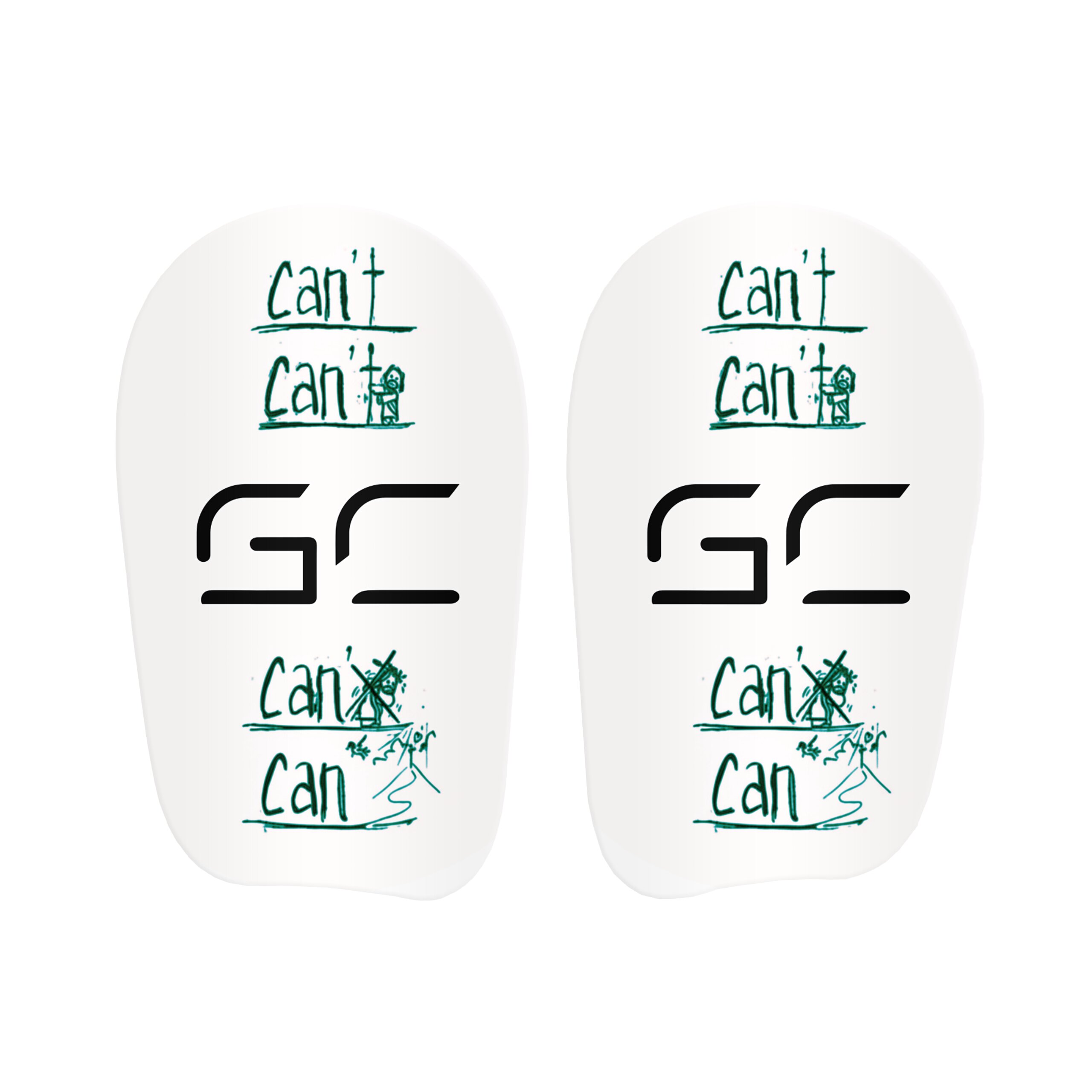 Shin Pads Gain Control FLOW - CAN’T CAN WHITE Shin pads gain control flow can can't white